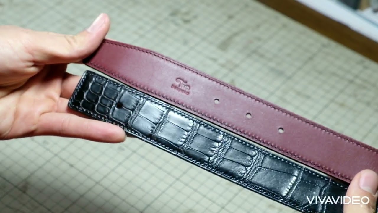 How to Make an Alligator Belt Handmade - TiVo Bespoke (Quy trình tạo nên sợi dây thắt lưng cá sấu)