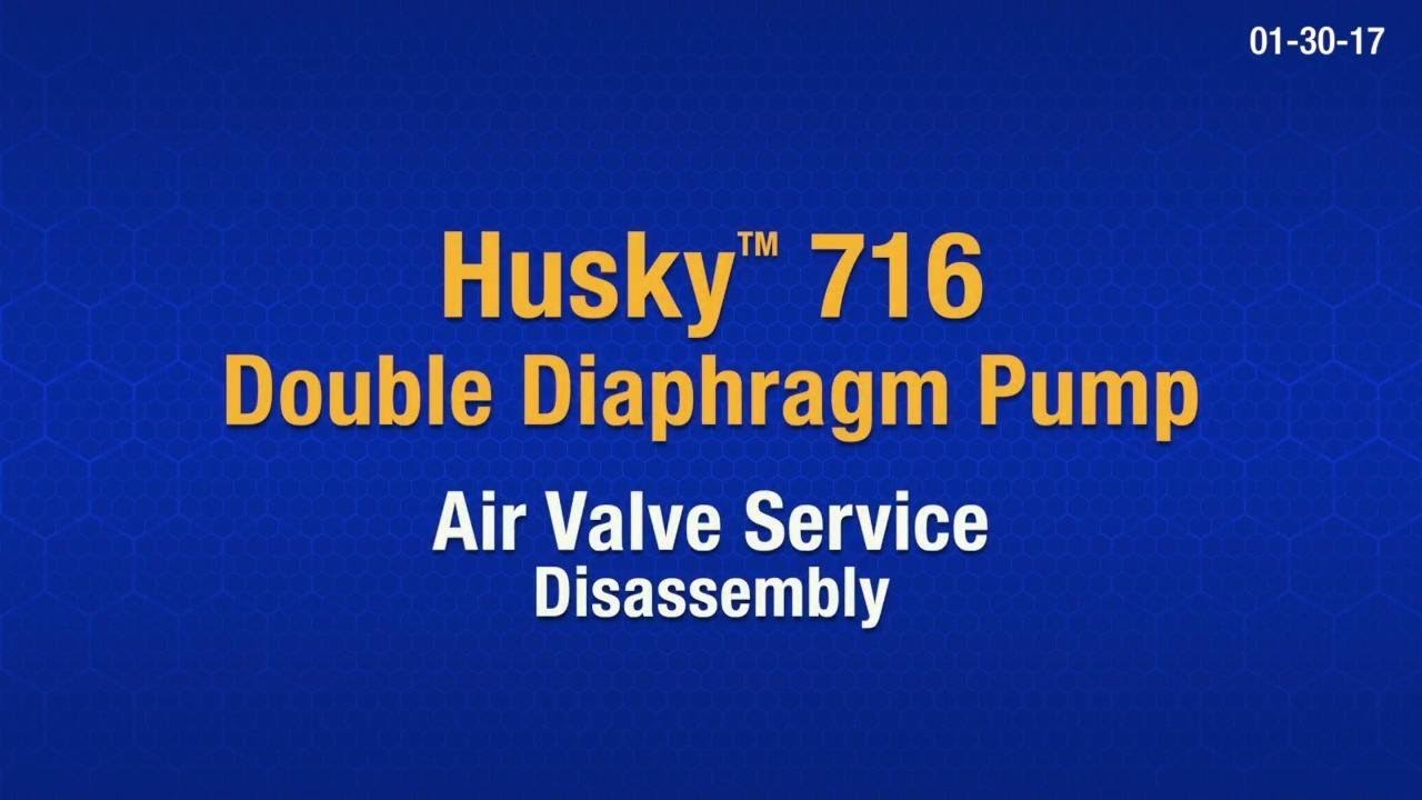 Husky 716 AODD Pump Service - Air Valve Disassembly