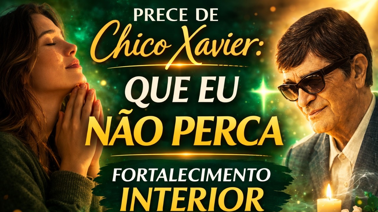 Se Você Está DESANIMADO, Ouça Esta PRECE de Chico Xavier |QUE EU NÃO PERCA
