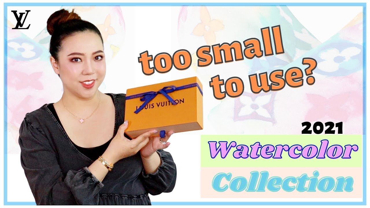 UNBOXING LOUIS VUITTON 2021 WATERCOLOR COLLECTION - What Fits in the MINI KEEPALL | My First Luxury