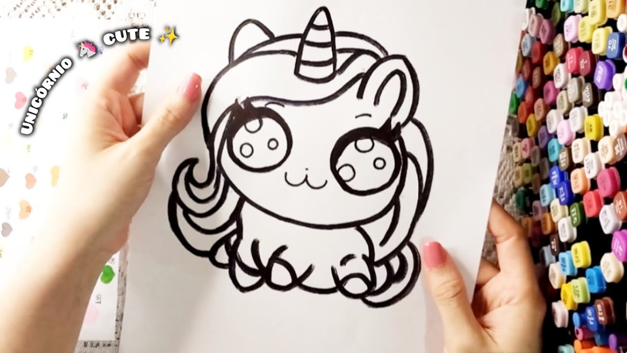Coloring a super cute unicorn 🦄✨ | Cute and relaxing drawing.