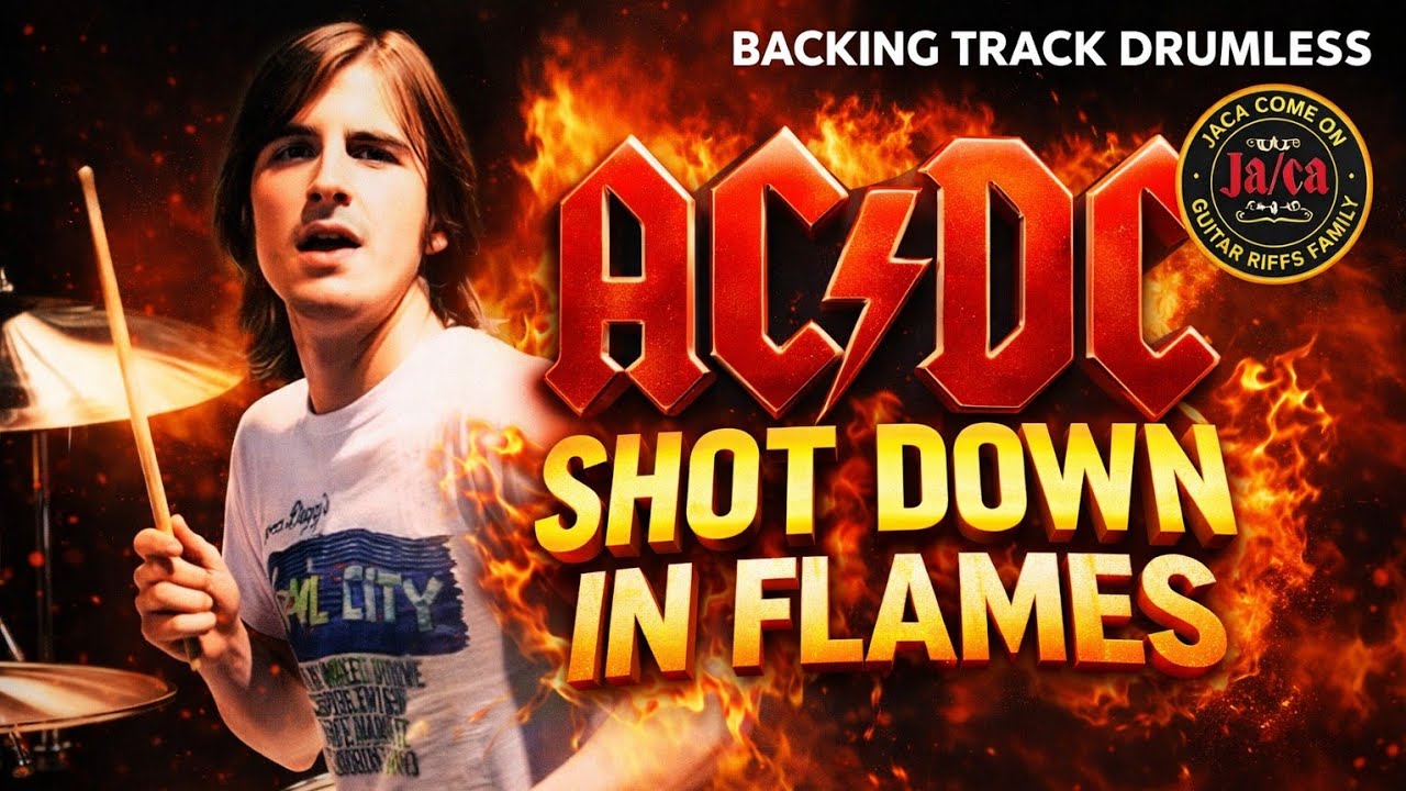 AC/DC - shot down in flames - Drumless backing track  - Only guitars + bass