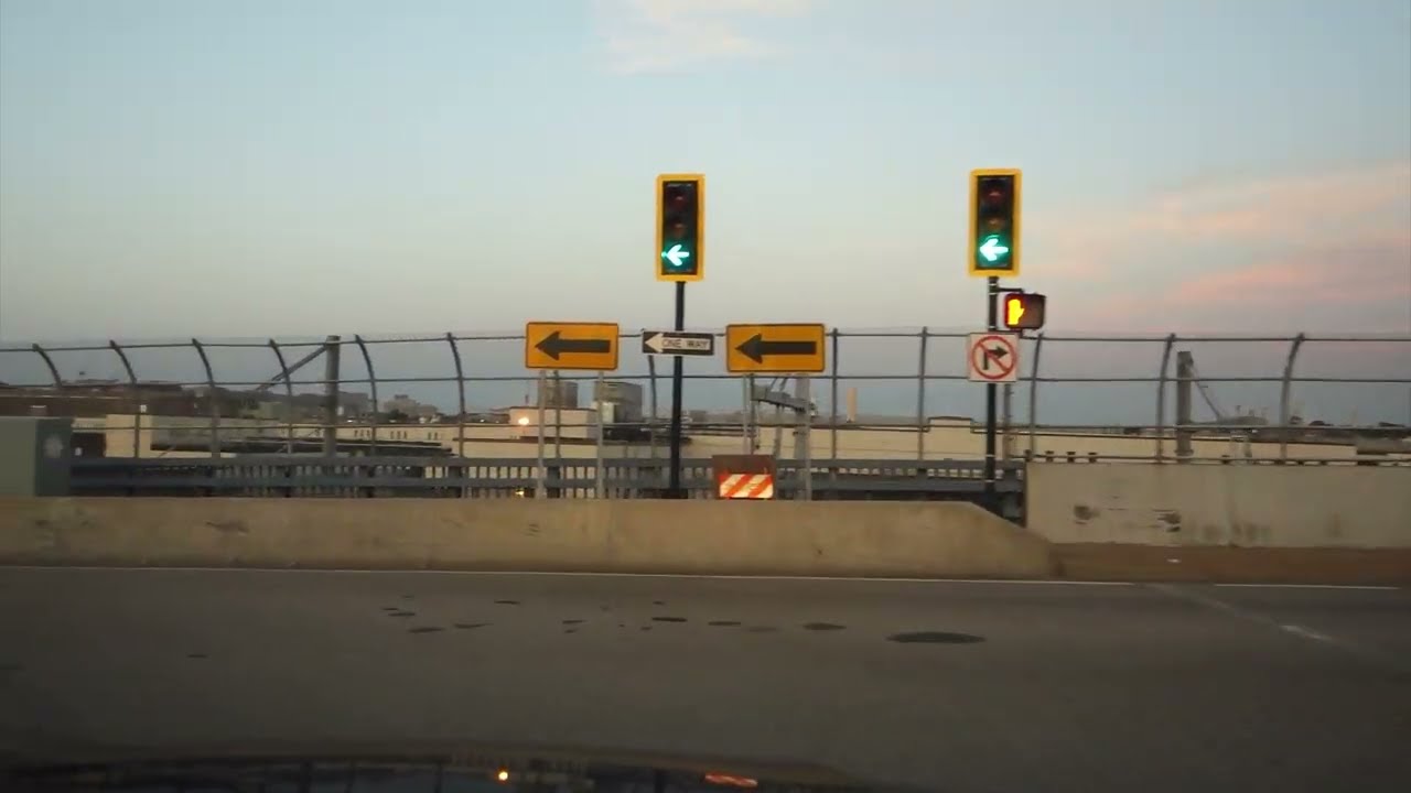 Driving in Quincy, Massachusetts.