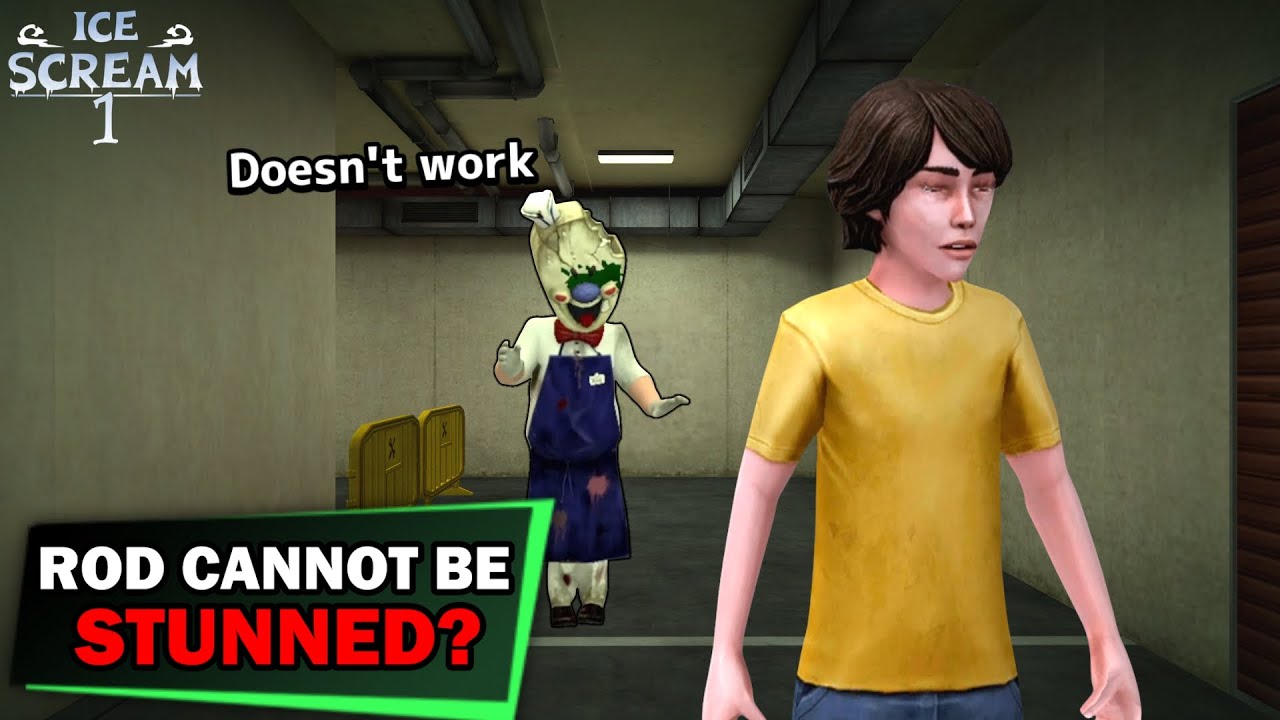 Ice Scream 1 Improved Update! - Rod is Immune to being Stunned?