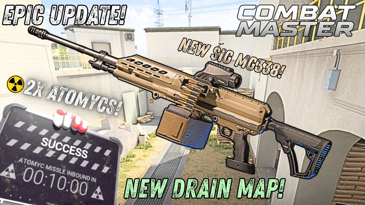 Dropping NUKES With The *NEW* SIG MG338 LMG In *DRAIN* Map Of COMBAT MASTER! | - Combat Master