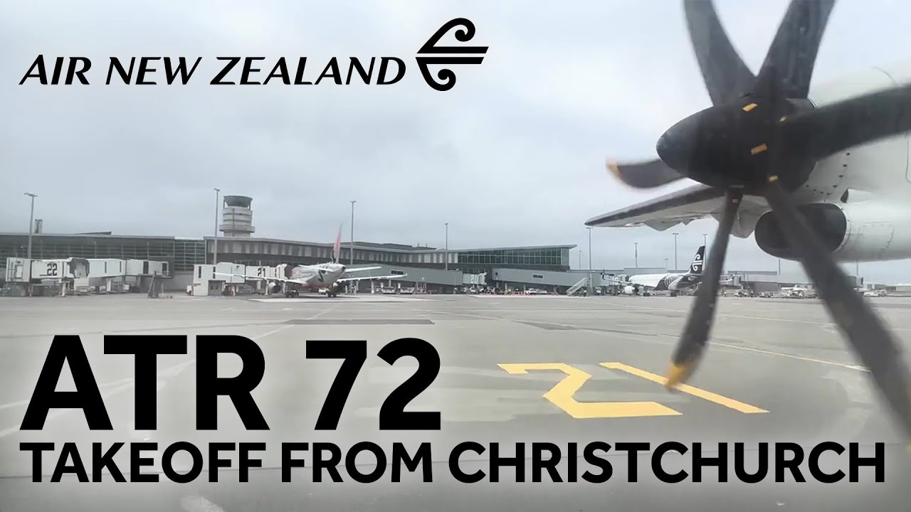 What it's like to depart on an ATR 72 | Christchurch to Rotorua | Air NZ 5788