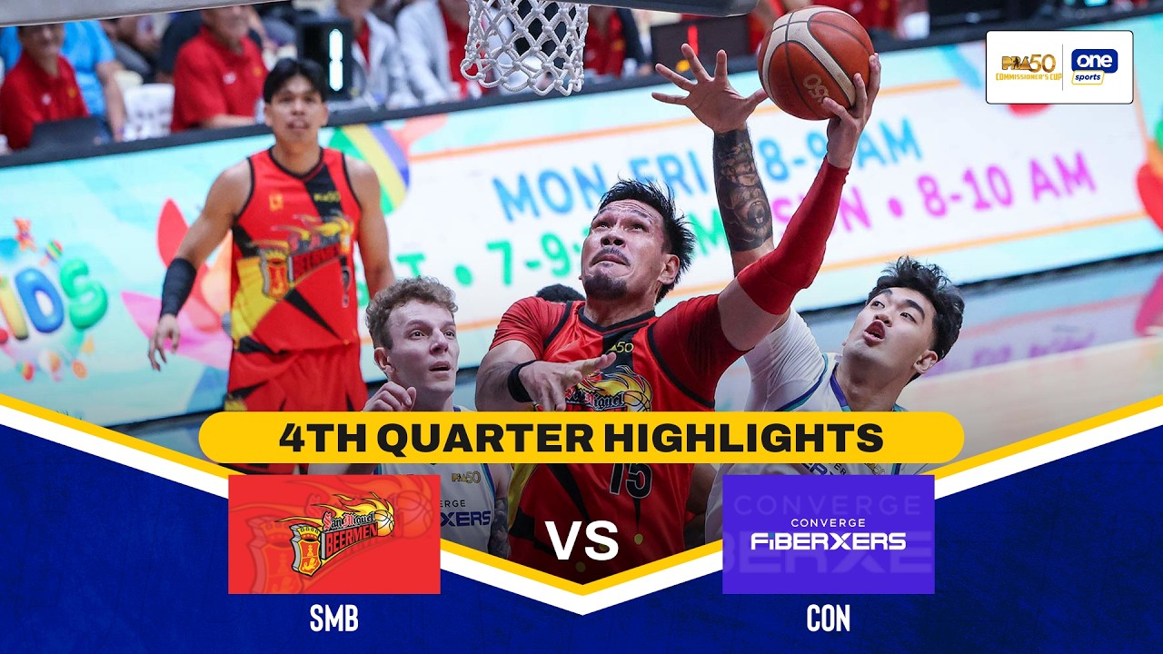 SAN MIGUEL vs CONVERGE | 4TH QUARTER HIGHLIGHTS | PBA SEASON 50 COMMISSIONER&rsquo;S CUP