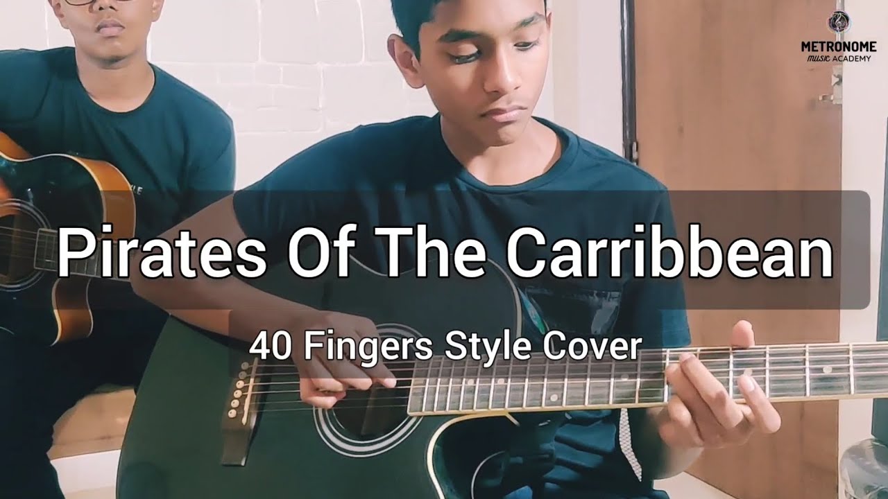 Pirates Of The Caribbean Theme Song | 40 Fingers Style Guitar Cover | Live Performance