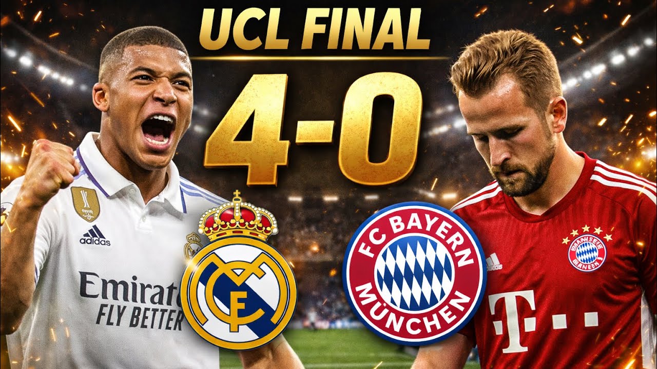 CHAMPIONS LEAGUE FINAL 🔥 Real Madrid vs Bayern 4-0
