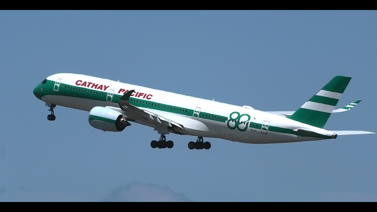 Brisbane Airport Planespotting | Cathay Retro  A350, 777, A350, A330