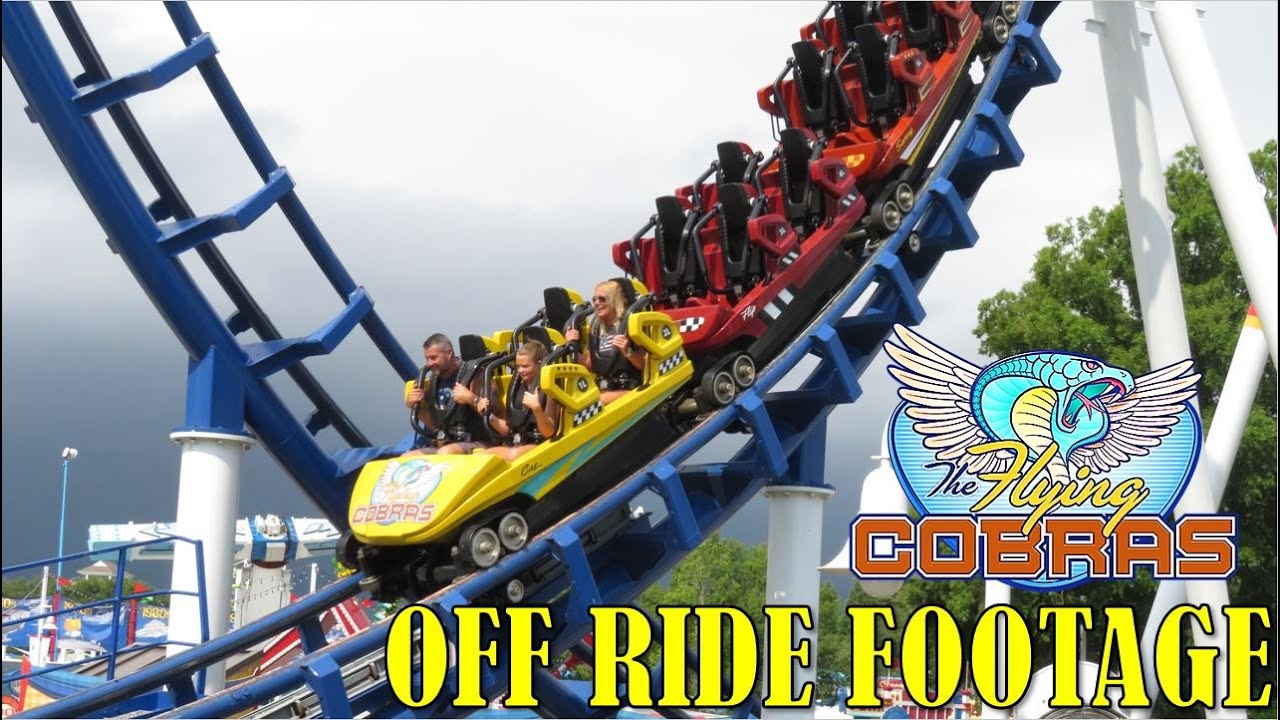 Flying Cobras at Carowinds Off-Ride Footage (No Copyright)