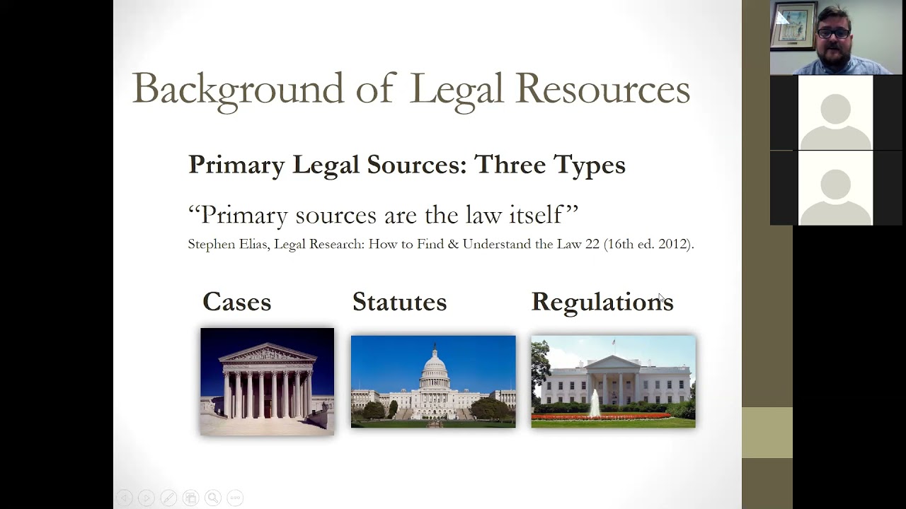 Pro Se Basics - Introduction to Legal Research