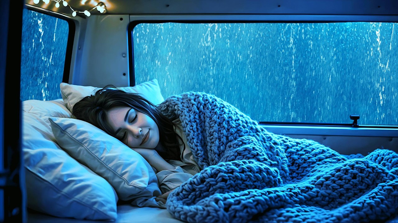 🌩️Rain & Thunder 🌧️Dreamy Rainstorm in Warm Car Calm Therapy