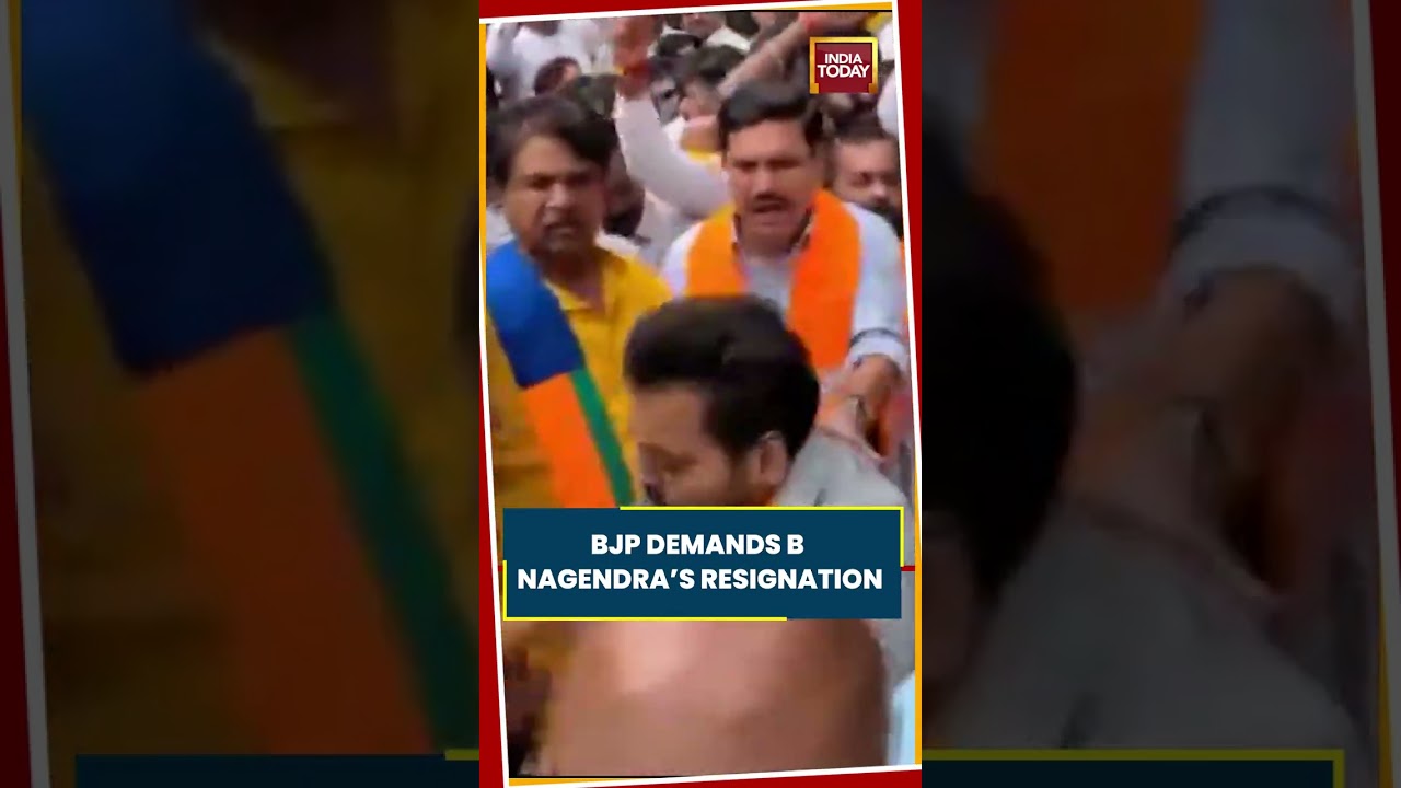 BJP Demands B Nagendra&rsquo;s Resignation | Valmiki Corporation Scam Row Intensifies #bjp #congress