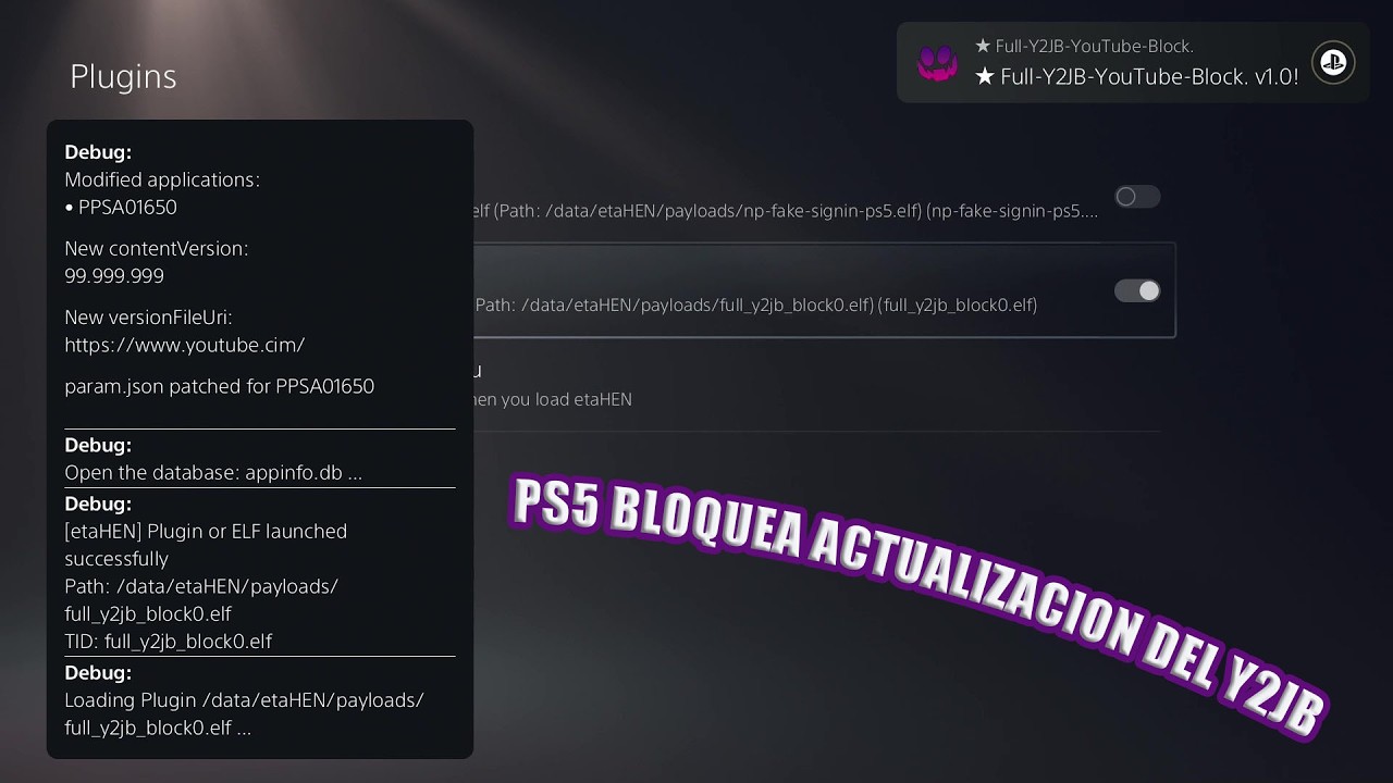 ✌ PS5 full y2jb block0 Bloquea Actualizacion Y2JB ✌
