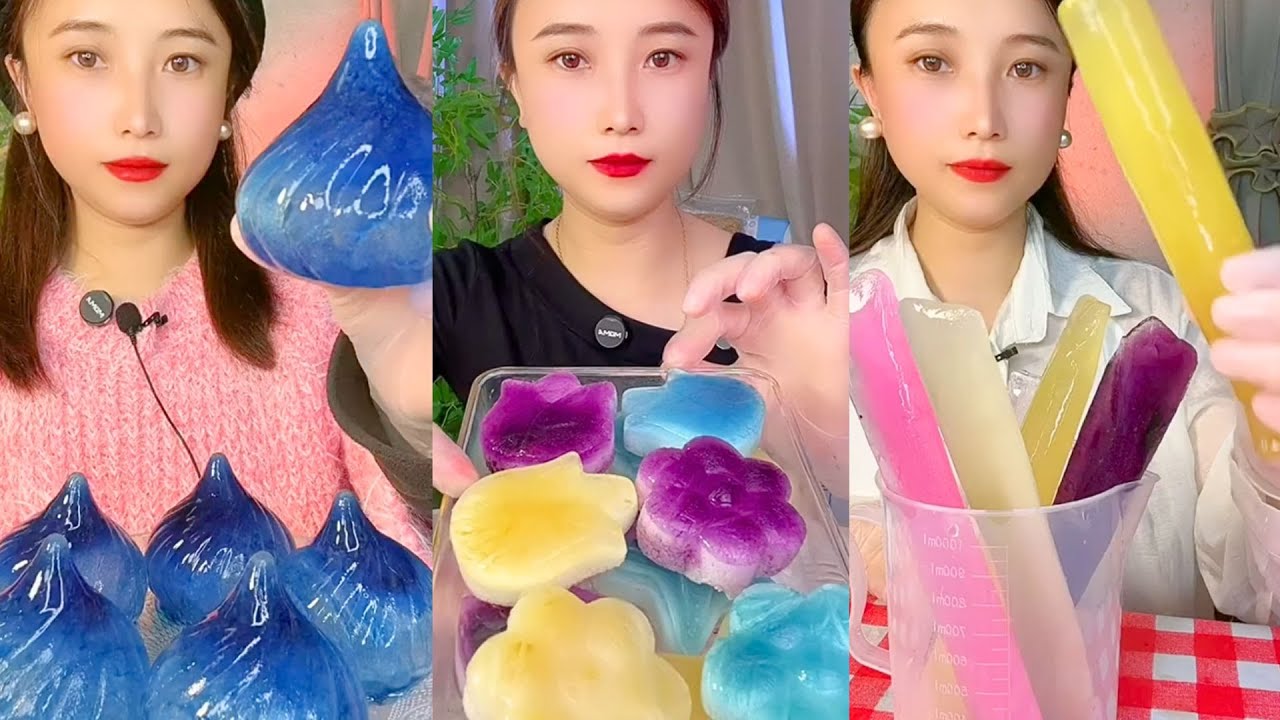 Homemade Chinese Ice Eating ASMR | Soft Frozen Desserts & Snow Ice Sounds #74