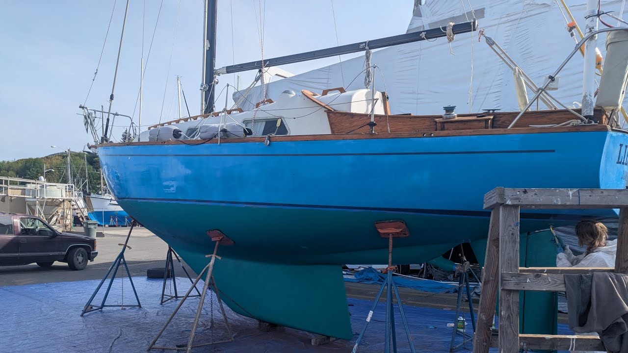 A winter's worth of boat projects. 