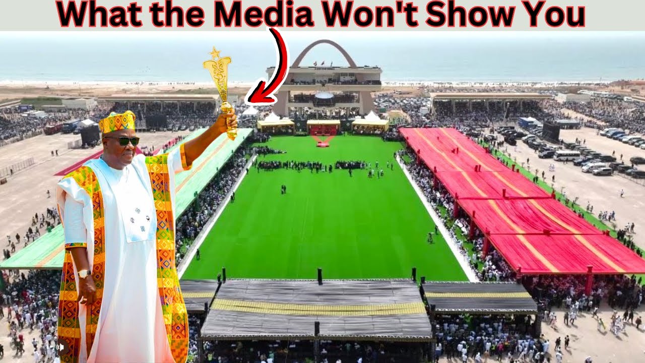 Unseen Footage: The Drone Perspective the Media Missed at Mahama's Inauguration