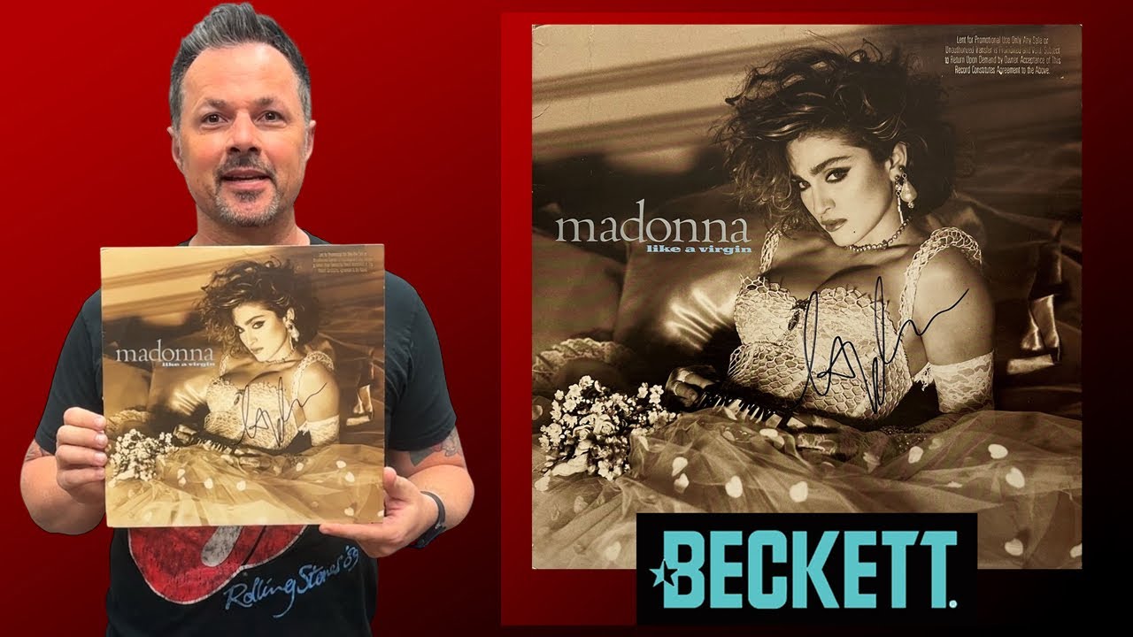 IN AUCTION: Madonna Signed “Like A Virgin” Promo Record Album with Beckett/BAS Authentication
