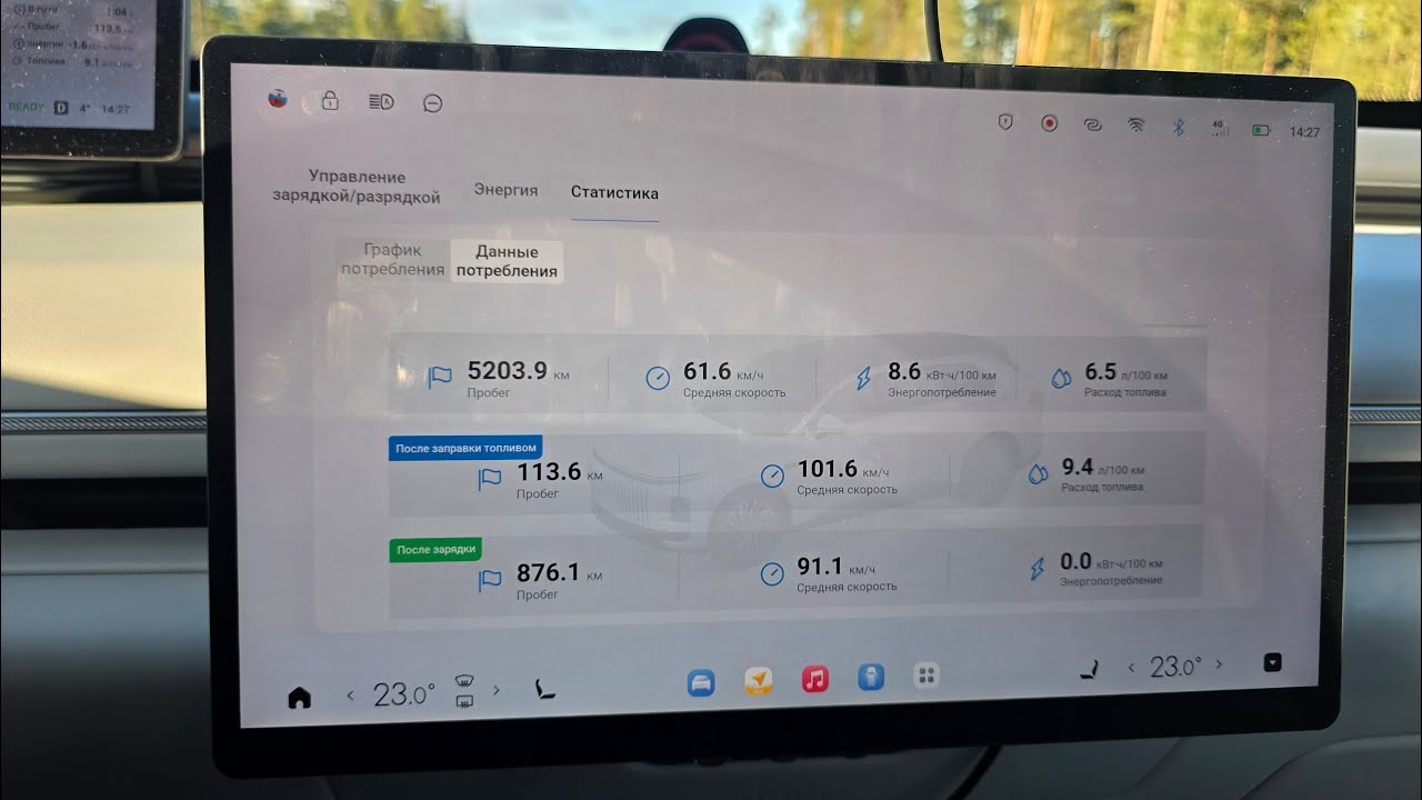 Расход и зарядка EXLANTIX ET.