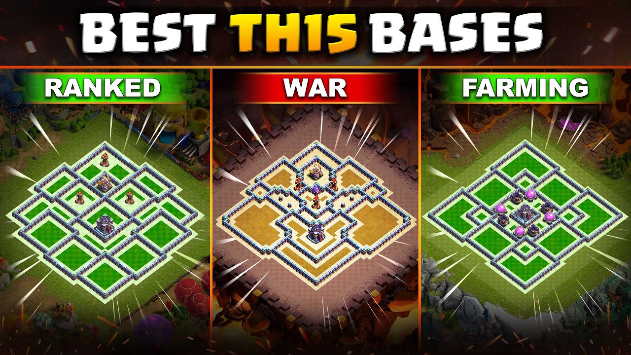 UNSTOPPABLE TH15 Base Designs | Best Anti 3-Star Layouts for War, Ranked and Farming!