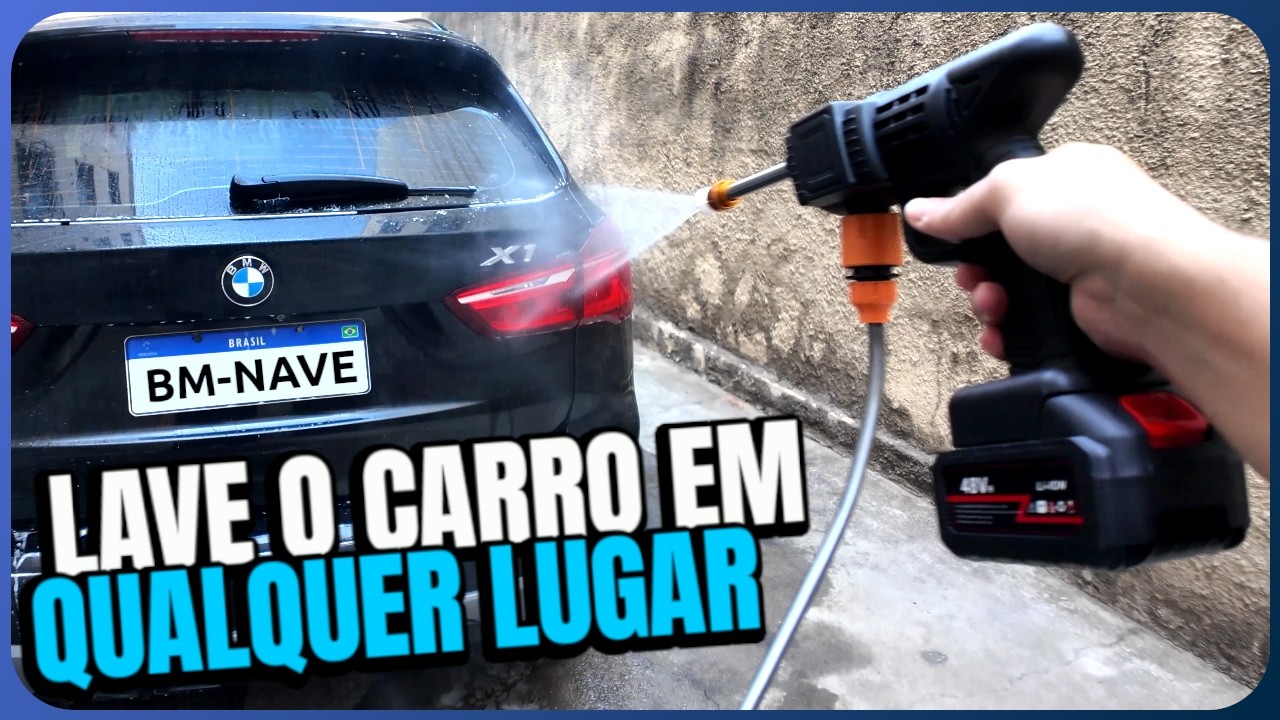 LAVA JATO (WAP) PORTÁTIL a Bateria! Lavei Meu Carro Com Isso e o Resultado... Unboxing e Review