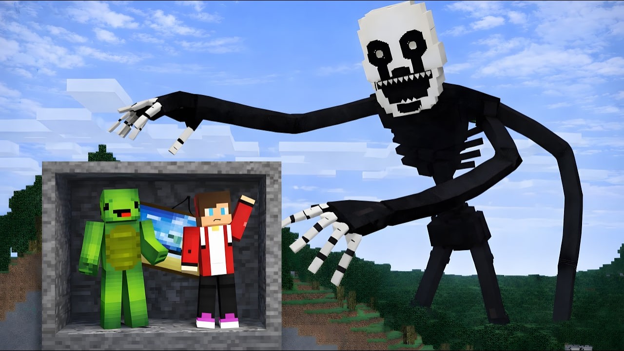 FNAF PUPPET vs JJ and Mikey underground bunker! – Maizen