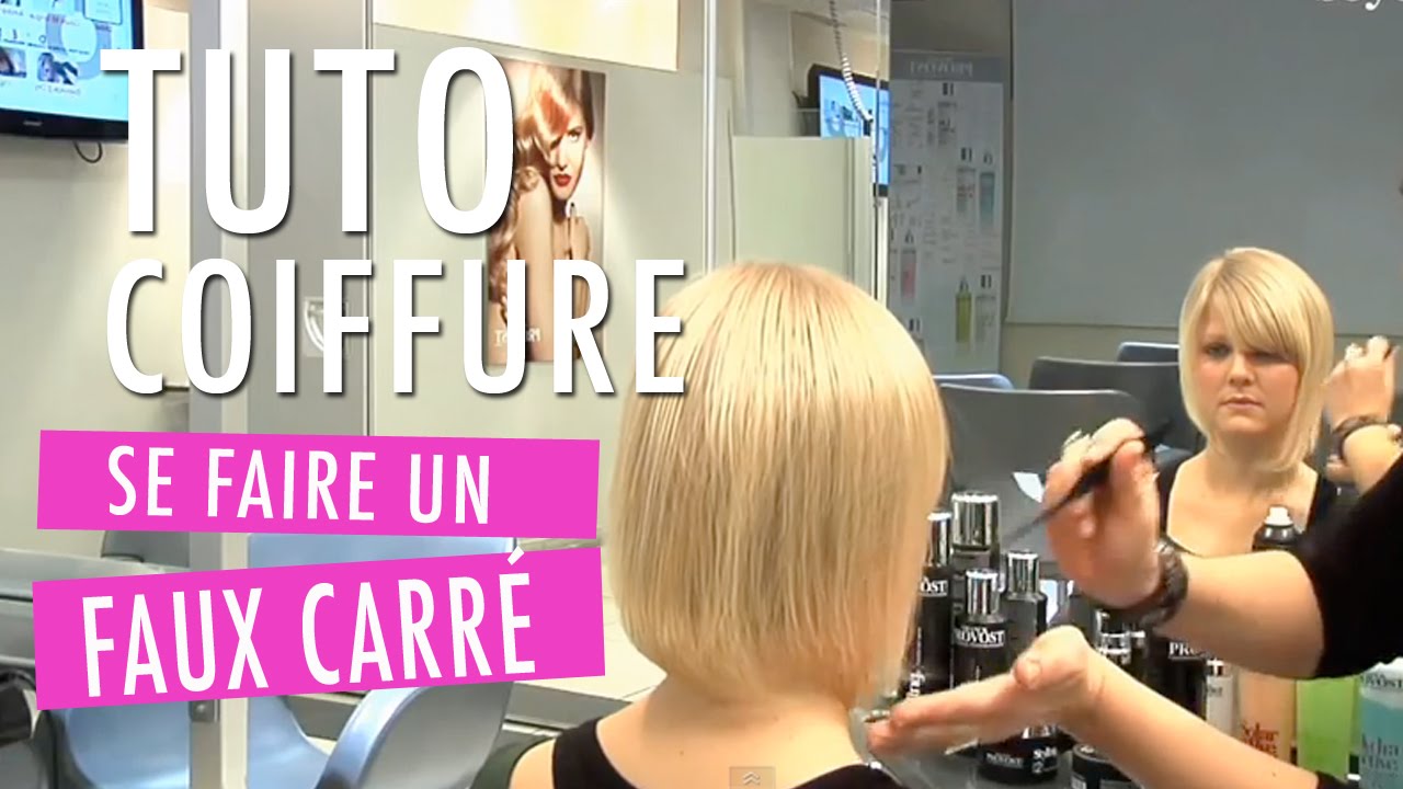 Se faire un faux carré (sans couper) - Tuto coiffure