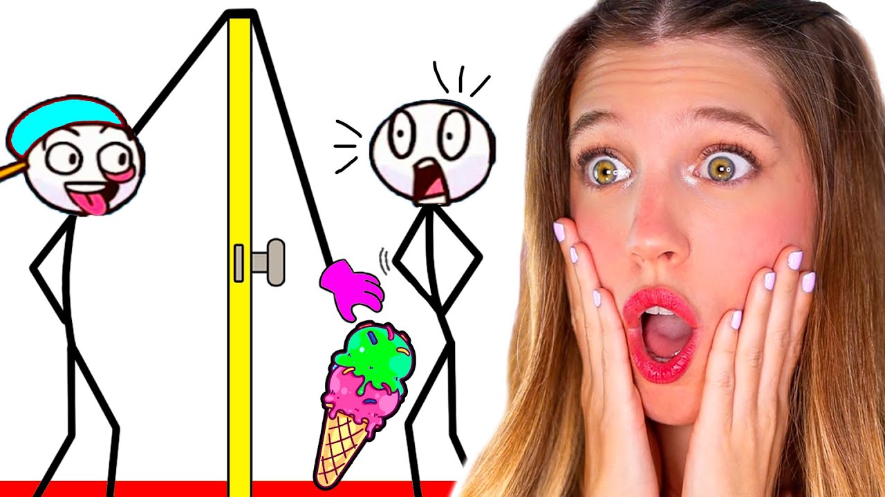 DIBUJA PARA ROBAR LA COMIDA O PIERDES!! 🍦 Noob vs Pro vs Hack en Thief Puzzle ✏️