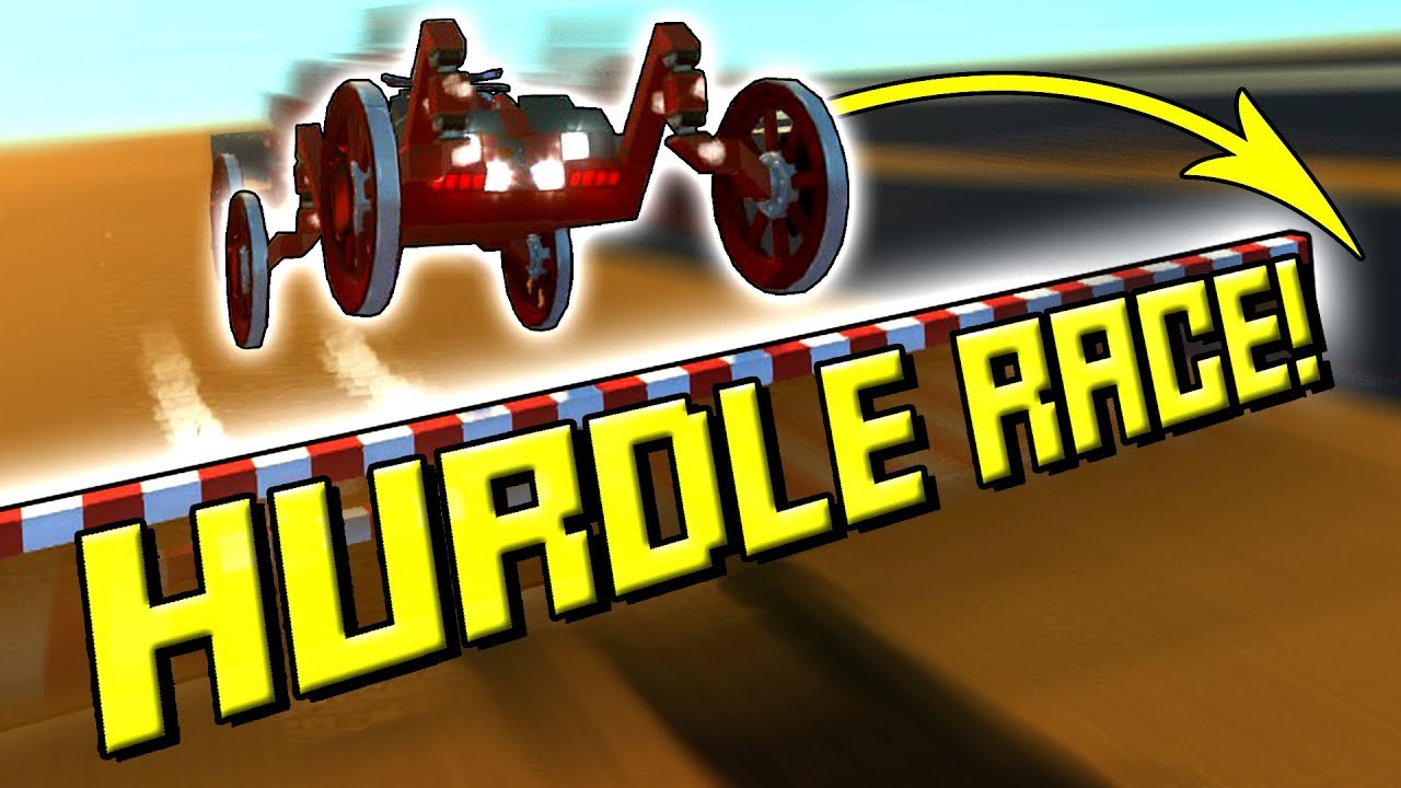 CAR JUMPING HURDLES RACE! - Scrap Mechanic Multiplayer Monday Ep57
