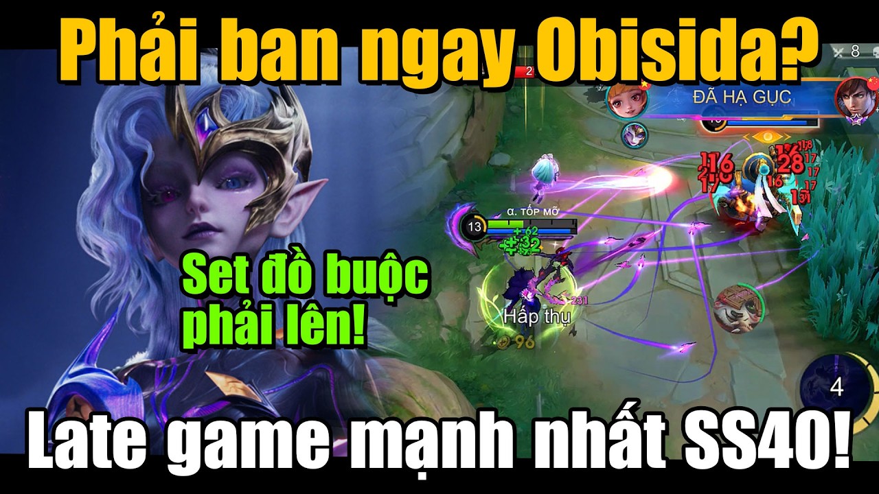MLBB | BAN NGAY OBSIDIA ĐI: XẠ THỦ LỖI NHẤT MÙA 40! FULL STACK QUÁ SỚM LATE CÂN CẢ TEAM BẠN | Tốp Mỡ