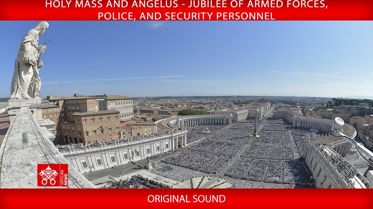 February 9 2025, Holy Mass - Angelus Jubilee Armed Forces, Police, Security Personnel | Pope Francis