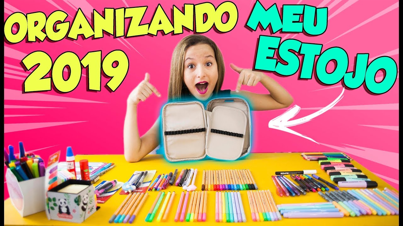 MATERIAL ESCOLAR 2019 - ORGANIZANDO MEU ESTOJO