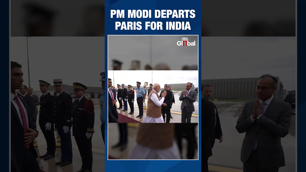 PM Modi Leaves Paris For India After Bilateral Meetings And VivaTech Summit Participation