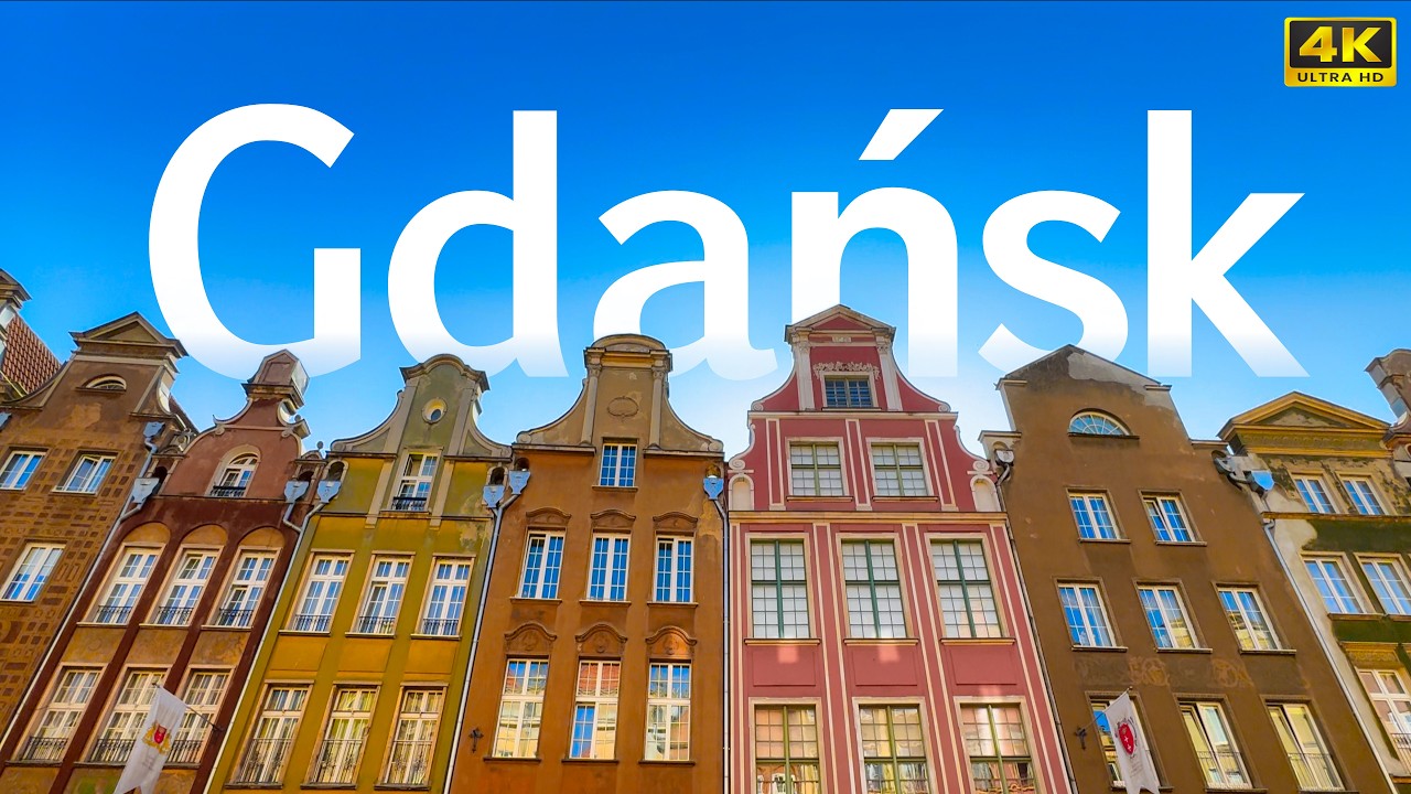 🇵🇱 Gdansk Walk Tour Old Town and More Poland in 4K