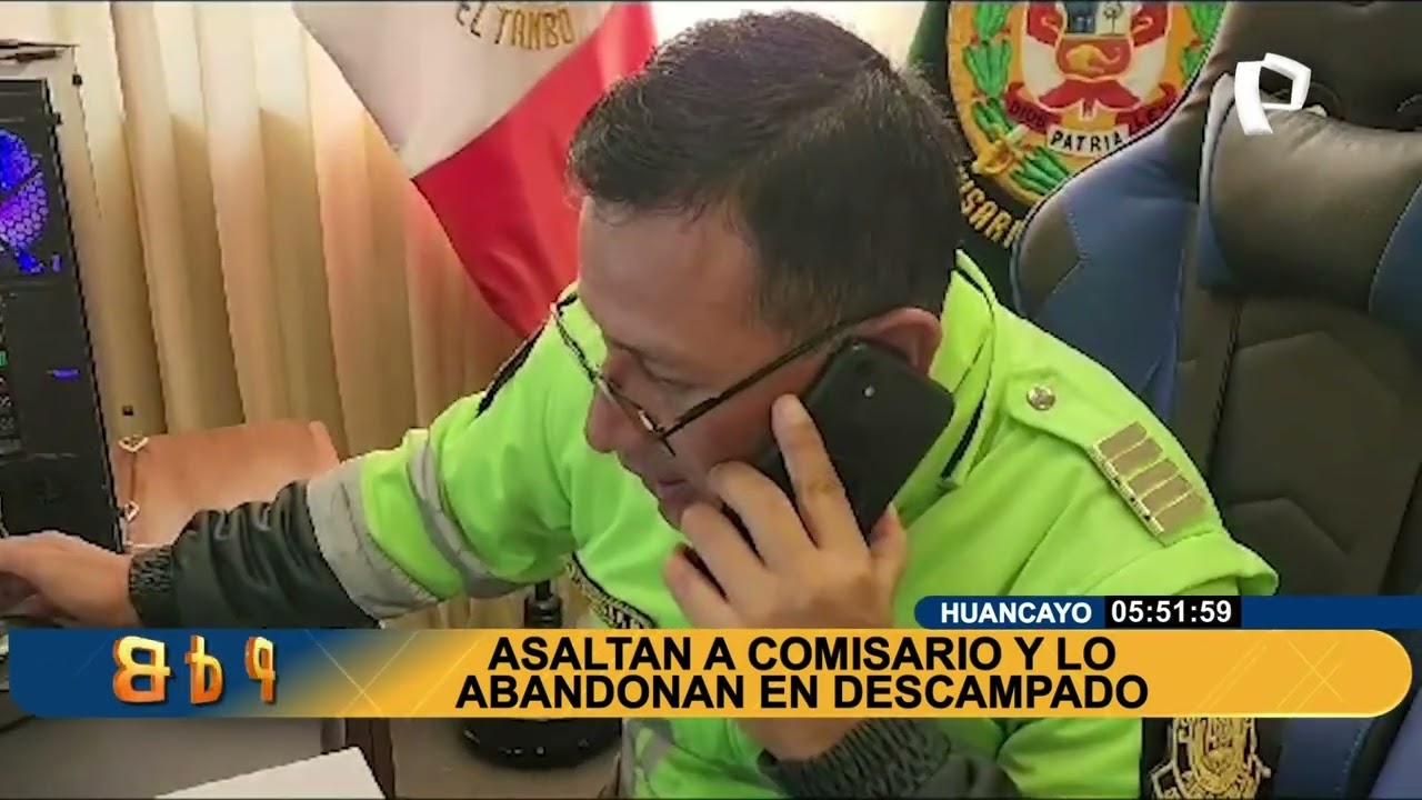 Huancayo: comisario es asaltado por falso taxista y abandonado en descampado (2/3)
