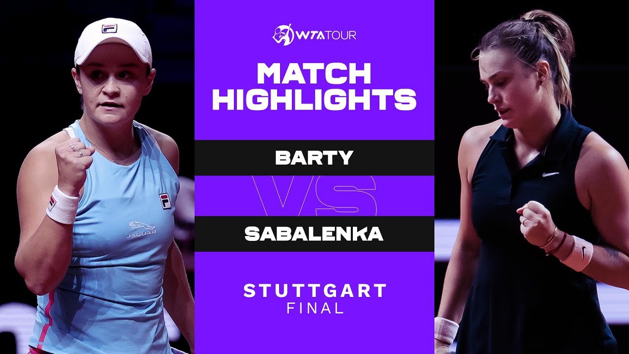 Ash Barty vs. Aryna Sabalenka | 2021 Stuttgart Final | WTA Match Highlights