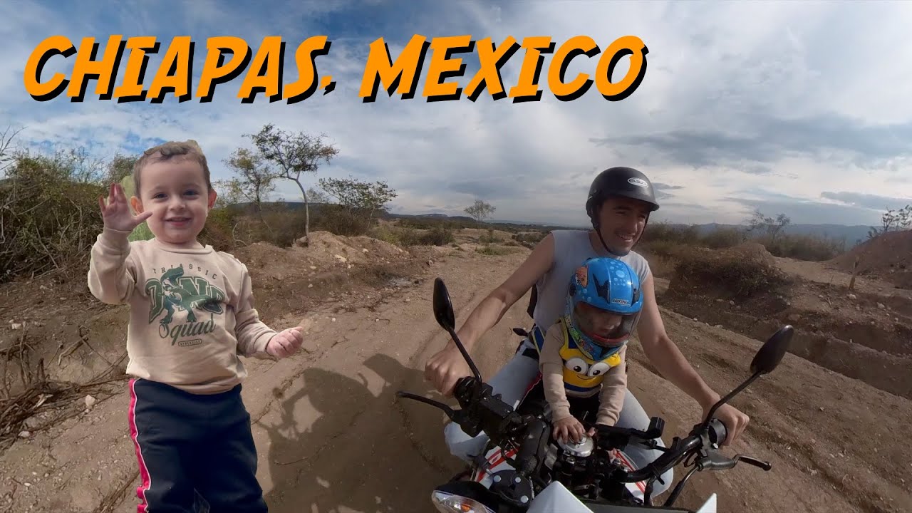 Fun riding with my son on XR150L to some river in rural southern Mexico, Chiapas