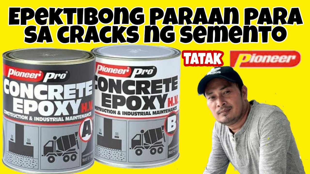 Paano gamitin ang Concrete Epoxy sa crack ng semento /How to use concrete epoxy for concrete cracks