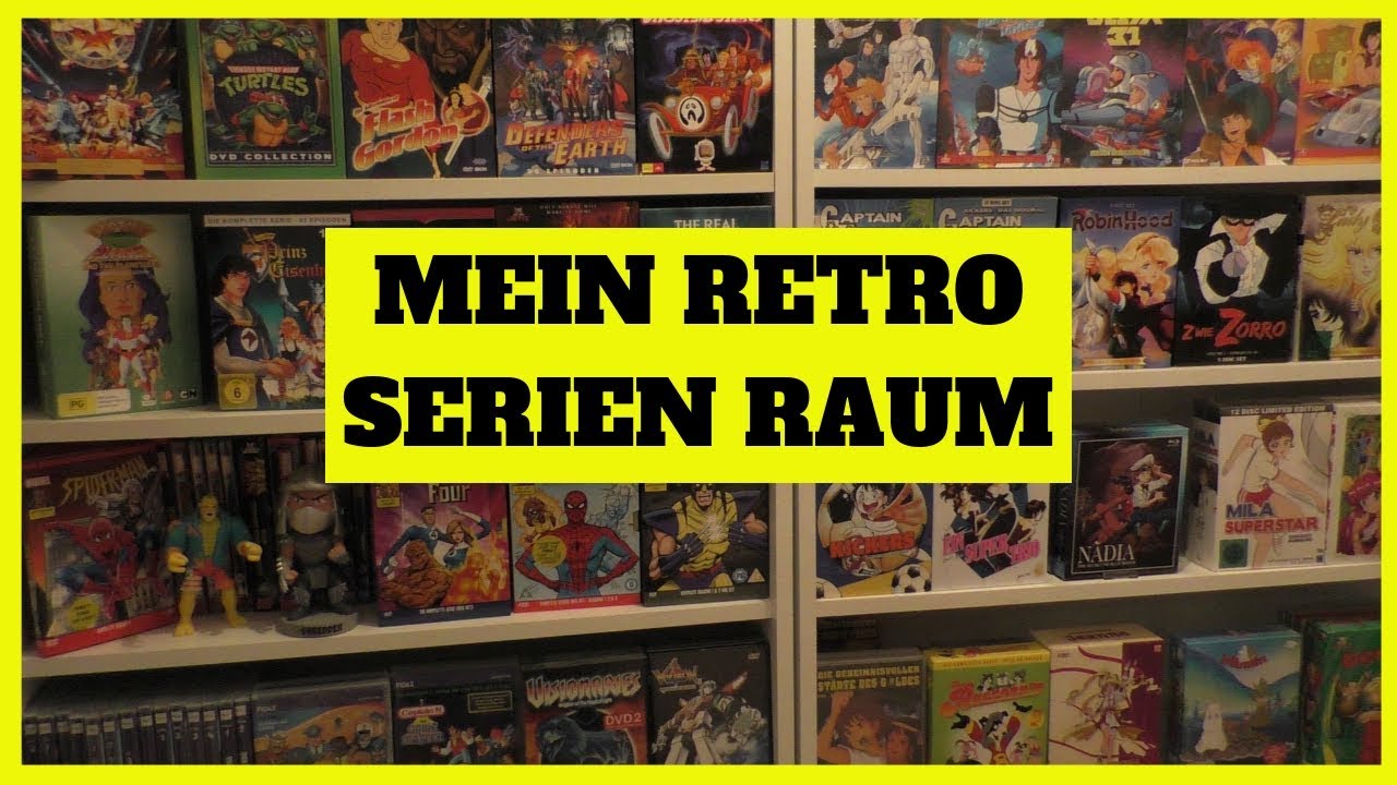 Room Tour 2019  | Meine Zeichentrickserien 90er 80er und TV Serien 90er 80er | Retro TV Serien