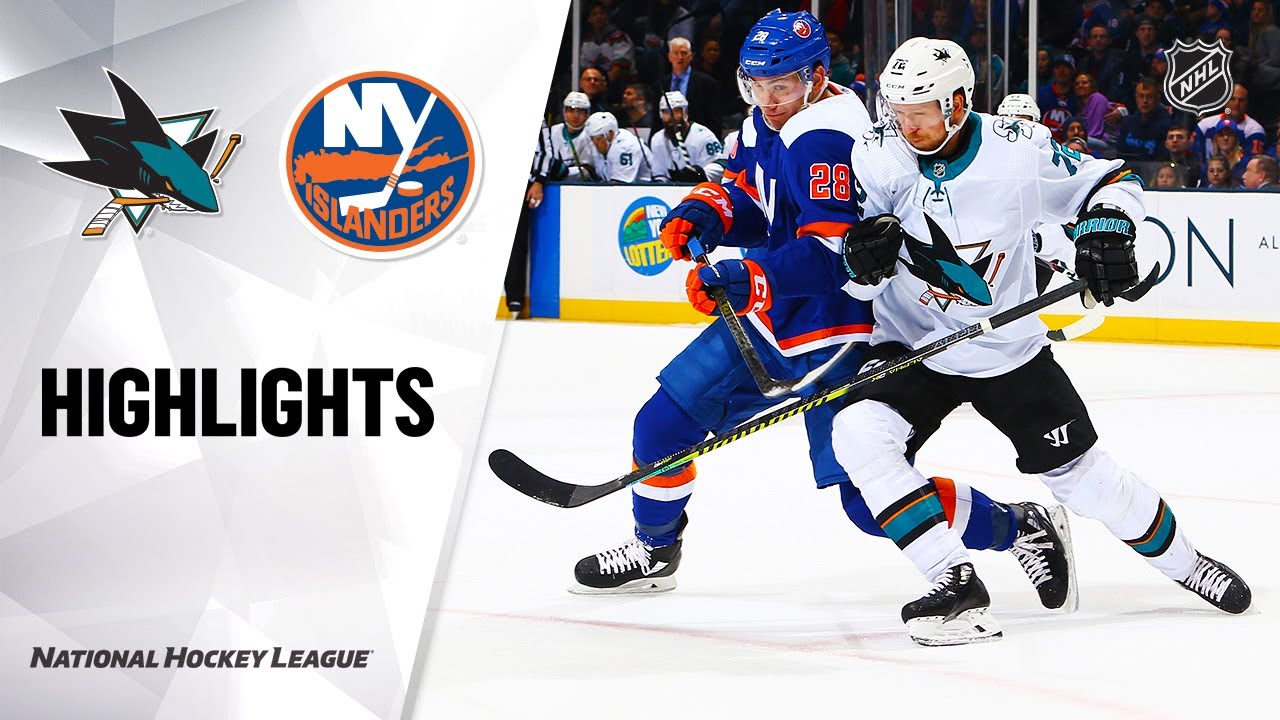 NHL Highlights | Sharks @ Islanders 02/23/20