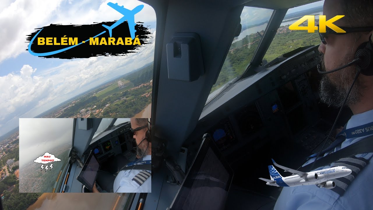 DECOLANDO COM TEMPESTADE!!! | De BELÉM pra MARABÁ | AIRBUS A320 NEO