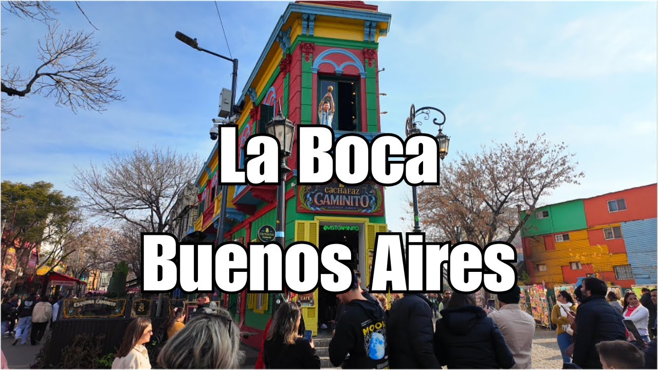 La Boca Buenos Aires Walking Tour 🇦🇷  4K