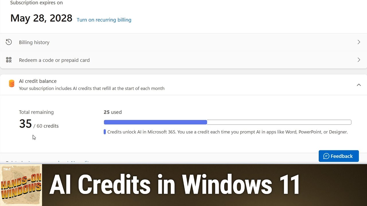 AI Credits in Windows 11 - How to Spend Your Copilot Credits