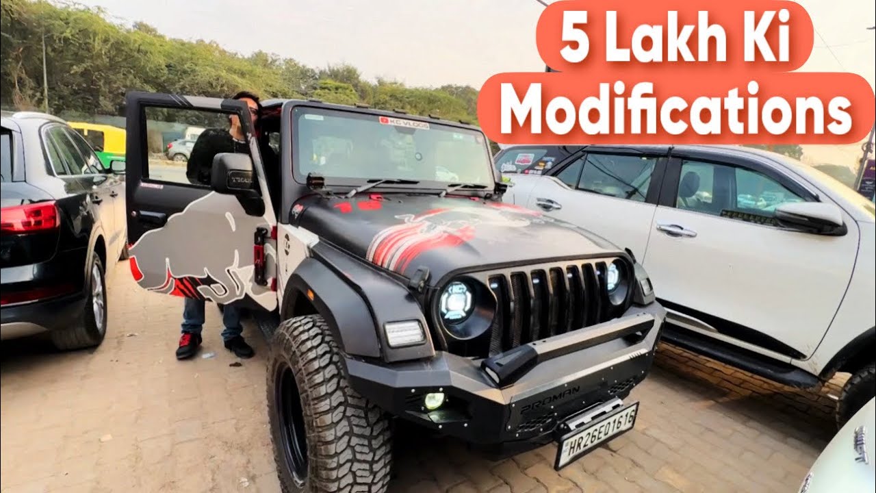 Tastefully Modified Mahindra Thar🔥@kcvlogs0016 (Must Watch) #tharlover #thar4x4