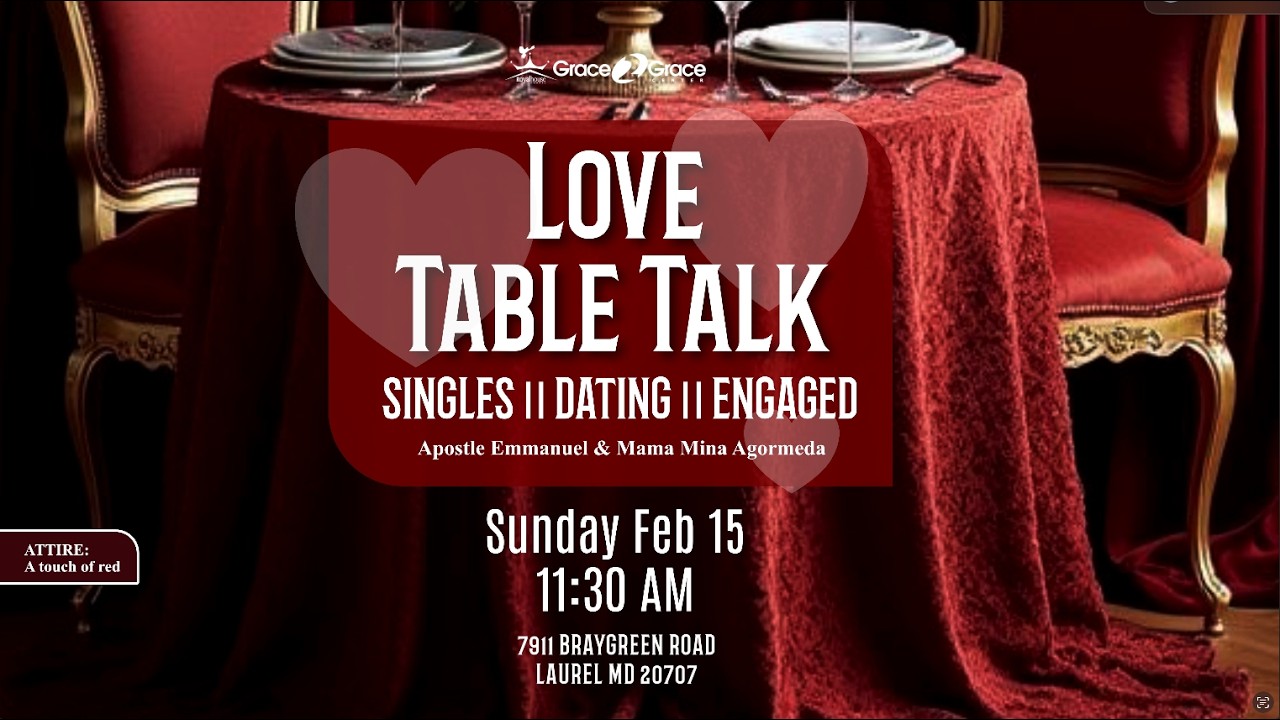 Sunday Celebration Service || 2-15-26 || Love Table Talk (Valentines Day Service)
