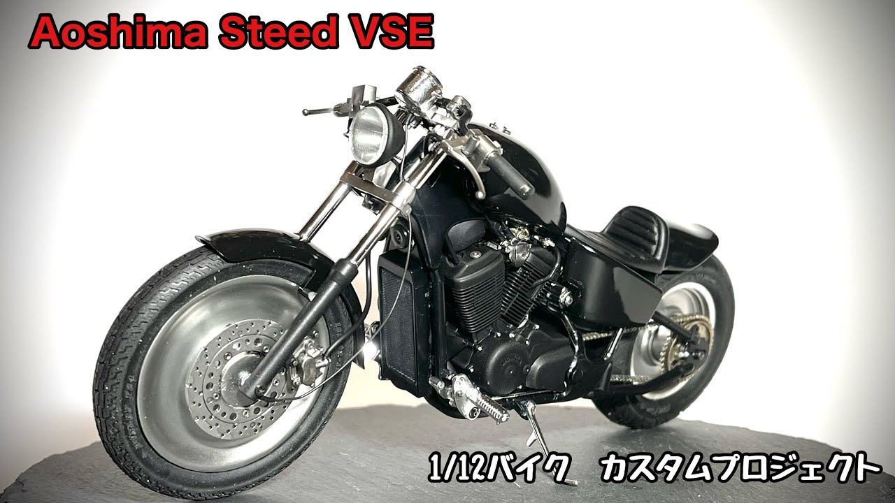 Aoshima Steed VSE  1/12 motocycle custom project