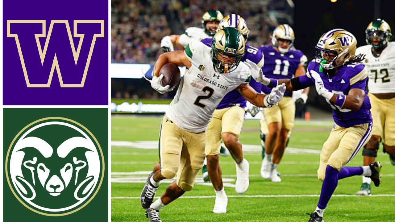 Washington vs Colorado State Highlights | FBS Week 1 | 2025 College Football