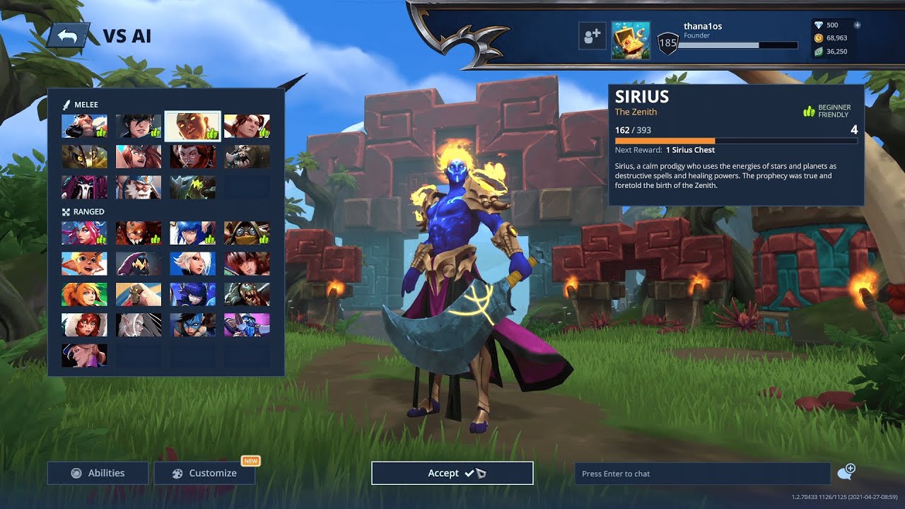 Battlerite Royale Champion Gameplay Sirius