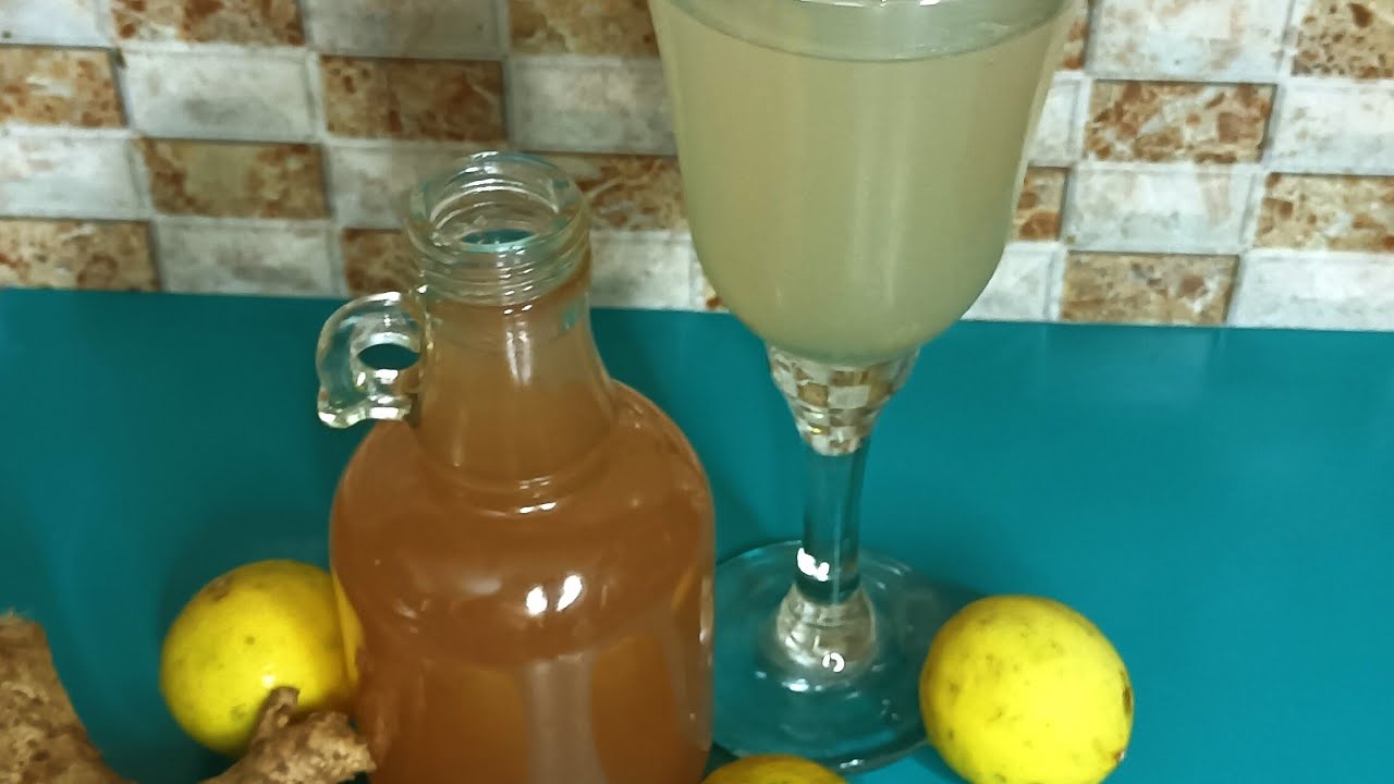 Ginger Lemon Squash| (Without Preservatives) Raziya's Kitchen (with English subtitles)